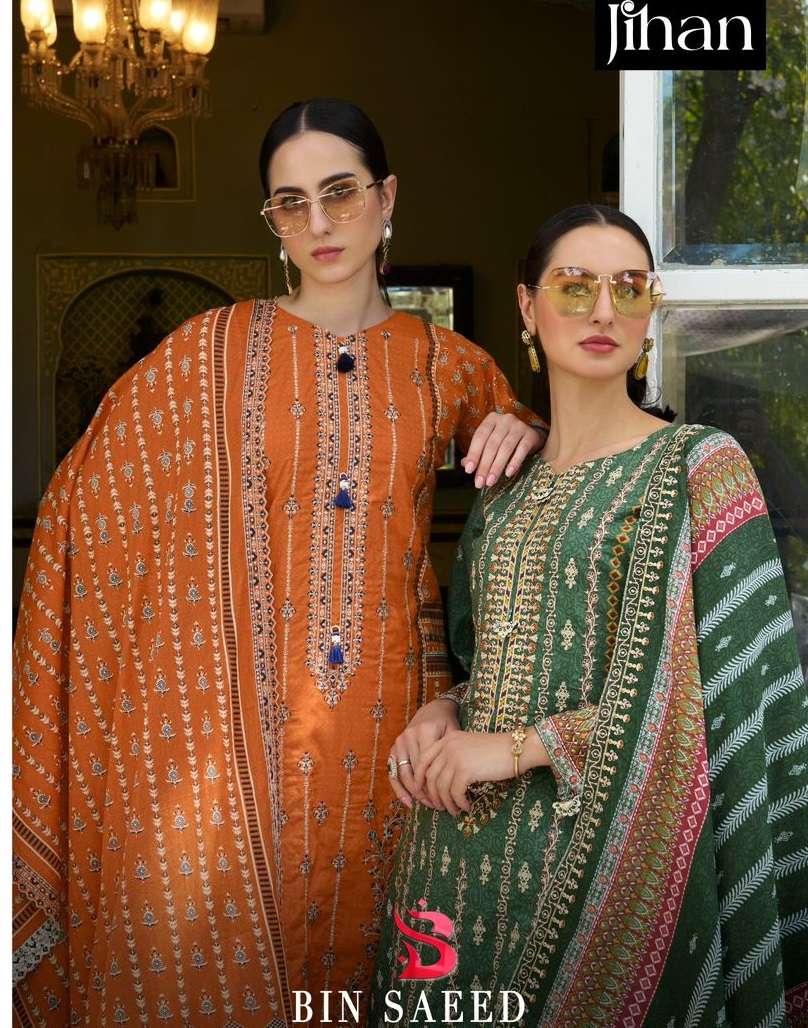 BIN SAEED LAWN COLLECTION VOL -  11 by Jihan